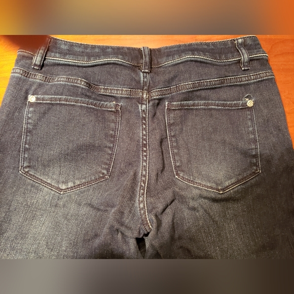 J Jill Slim Boyfriend Straight Leg Jeans, Size 2, Dark wash. - Picture 3 of 3